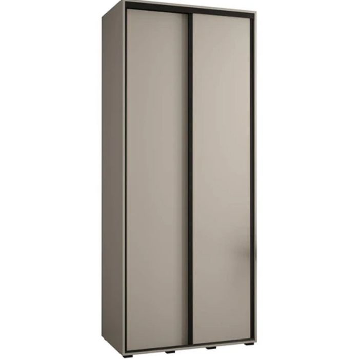 NELSON 2 Door Sliding Wardrobe Beige - 100cm