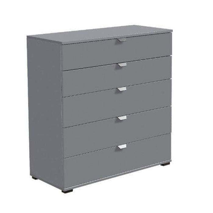 Grey Chest of Drawers - VICTORIA Medium Chest 5 Drawers