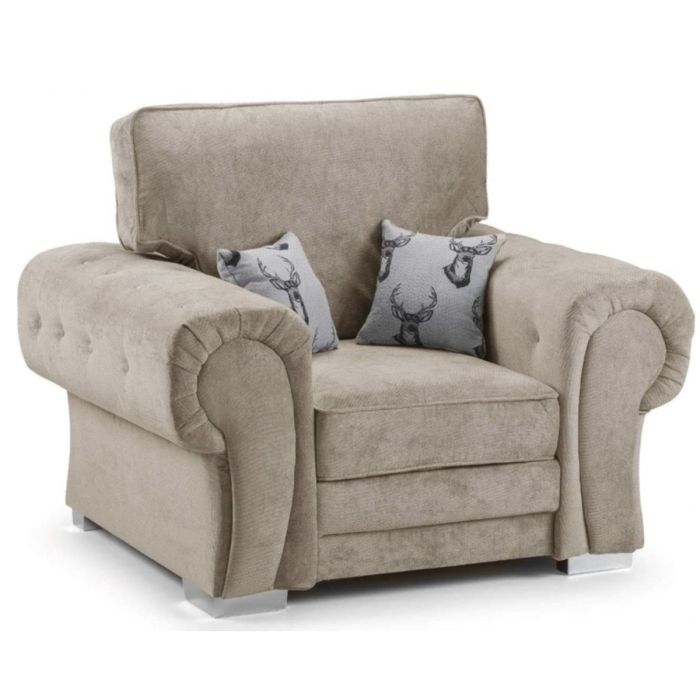 VERONA Fabric Armchair - Mink