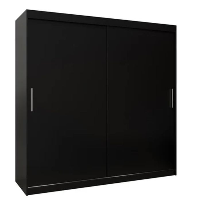 TIVERTON 2 Door Sliding Wardrobe Black - 200cm