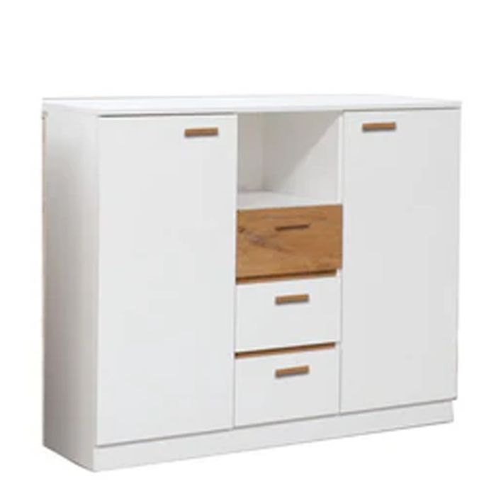 Pine Finish Chest of Drawers - ETHRA Large Chest 3 Drawers