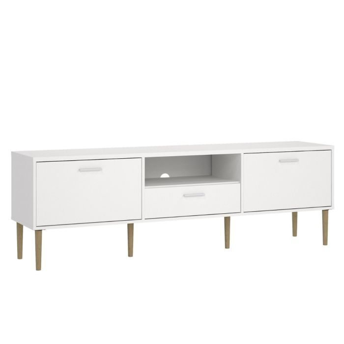 Modern Design 2 Doors TV Unit with Drawer- White