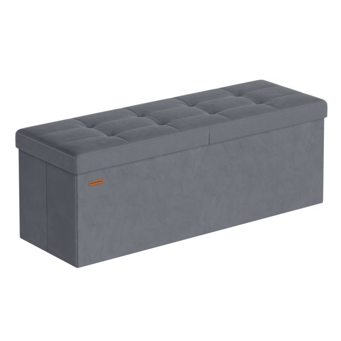 WALDEN Storage Ottoman Bench 110 cm - Slate Grey