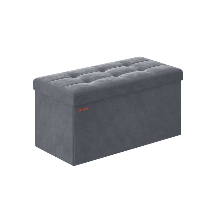 38 x 76 x 38 cm Foldable Storage Ottoman Bench