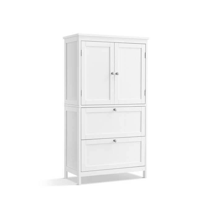 Freestanding Storage Cupboard with 2 Drawers and 2 Doors