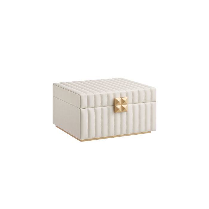 Jewellery Box - ARCVA ANAH Collection 2 Tier Organizer with Mirror - White