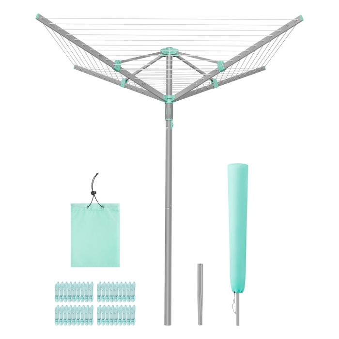 MENEGA Rotary Washing Line 50 m - Silver