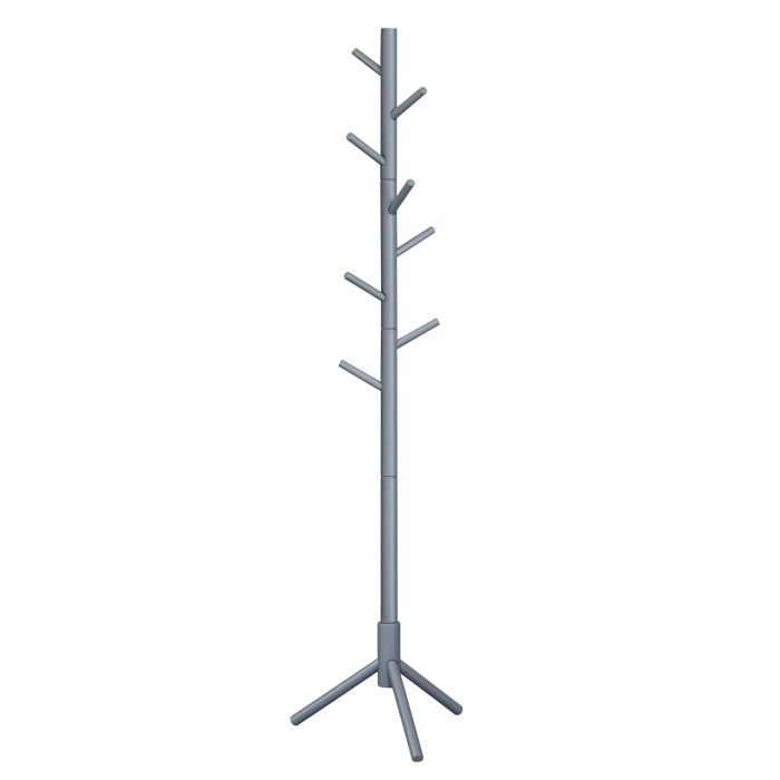 Coat Rack - VIVRAE Solid Wood Coat Rack Grey