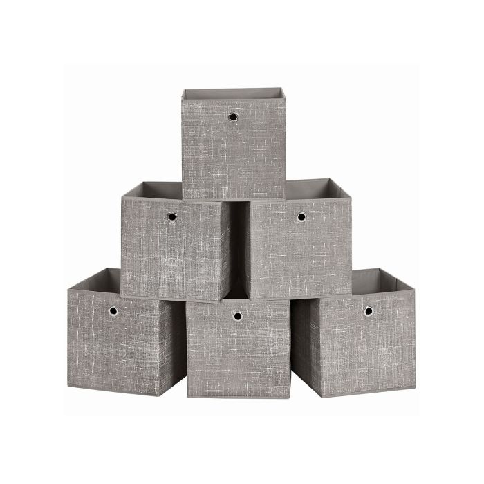 Set of 6 Non-Woven Fabric Box with Handle