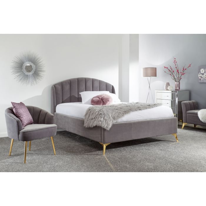 Premium Grey Pettine End Lift Ottoman Bed - Kingsize