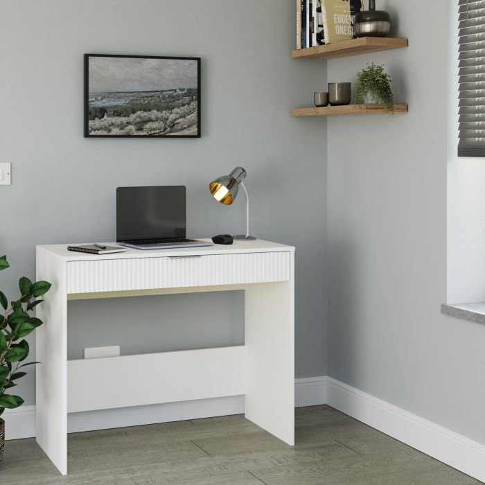 Dressing Table - RANKIN Dresser White 90cm