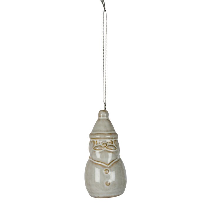 FINEWARE Charm Ceramic Santa Tree Decoration - White