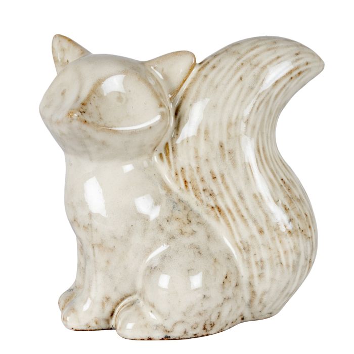 CELESTE Ceramic Fox Looking Left - White