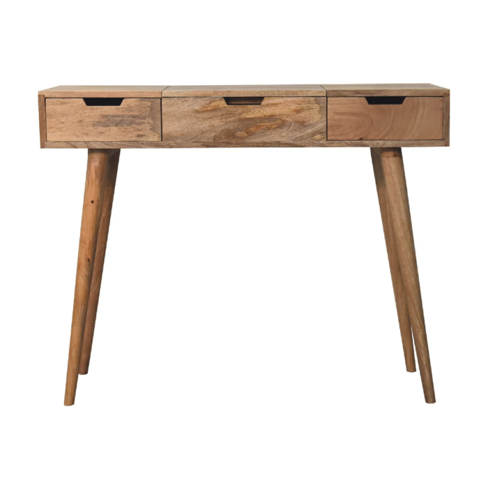 Dressing Table - VERDE Dresser Oak Finish 100cm