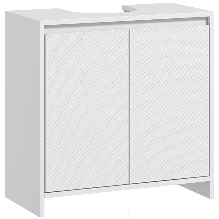 HERON Under Sink Bathroom Cabinet Freestanding Under Sink Cabinet White