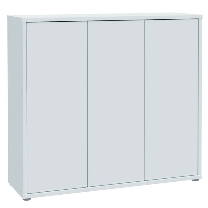SOLARA Shoe Cabinet with 3 Push to Open Doors - Light Grey
