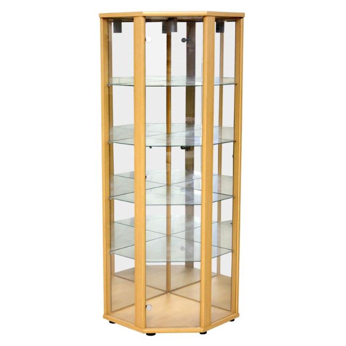 Everleigh Corner Display Rack - Oak