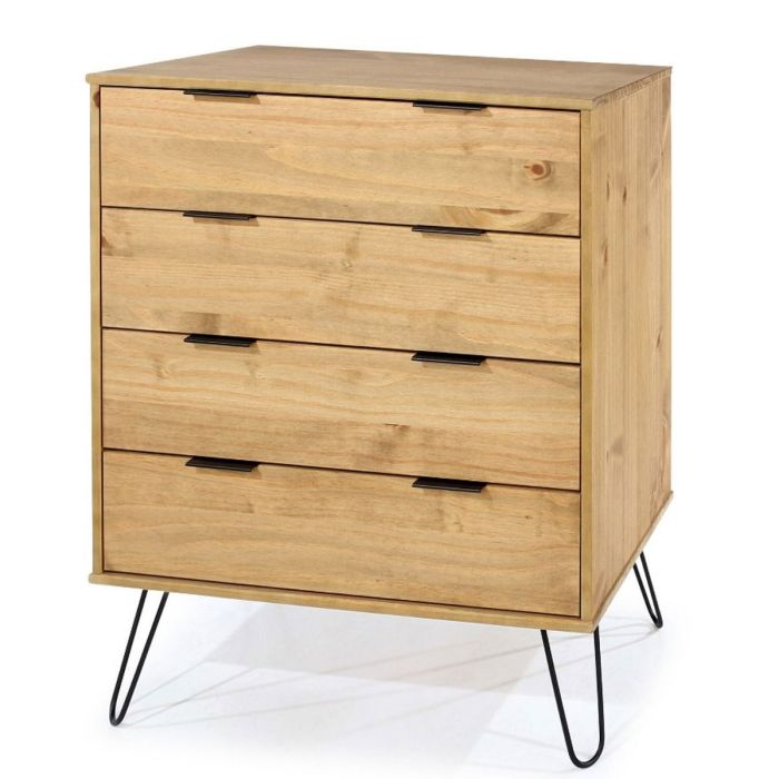 Oak Finish Chest of Drawers - ARTA Medium Chest 4 Drawers