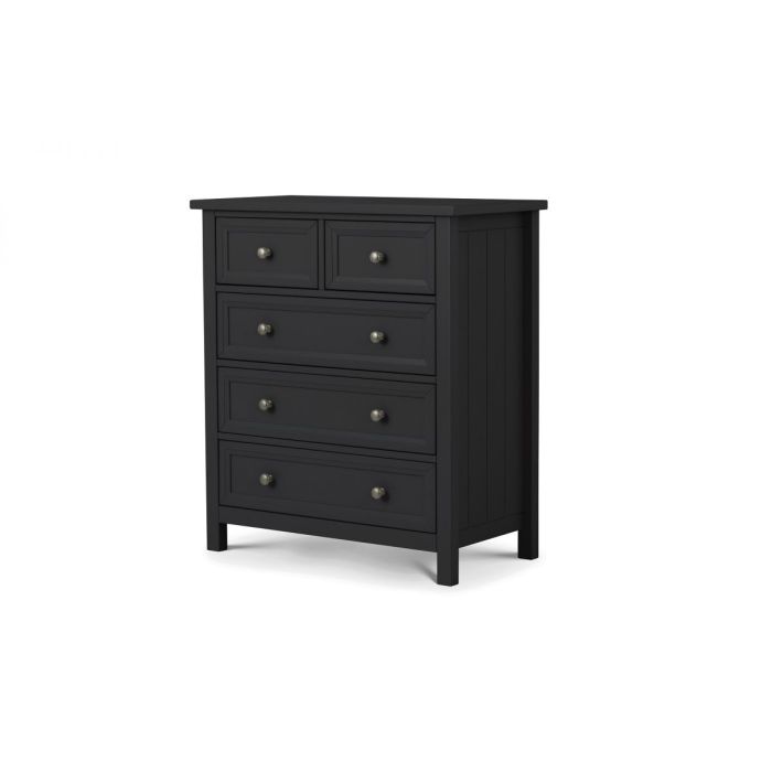 Grey Chest of Drawers - MALTON I Medium Chest 5 Drawers