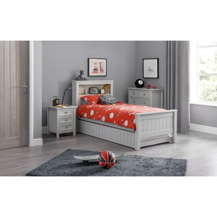 Maine Bookcase Bed - Grey