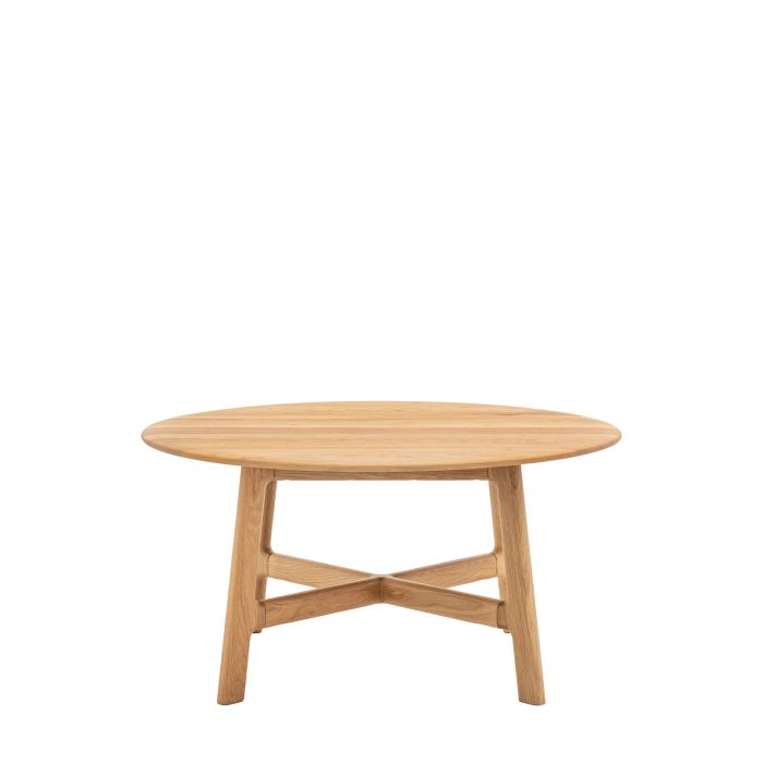 THORNWELL Round Coffee Table - Medium Oak