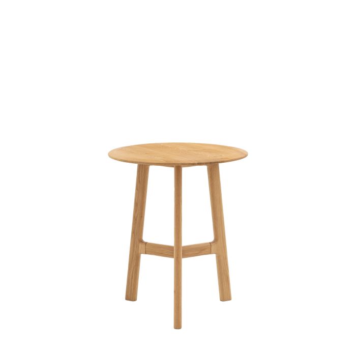 THORNWELL Round Side Table - Medium Oak