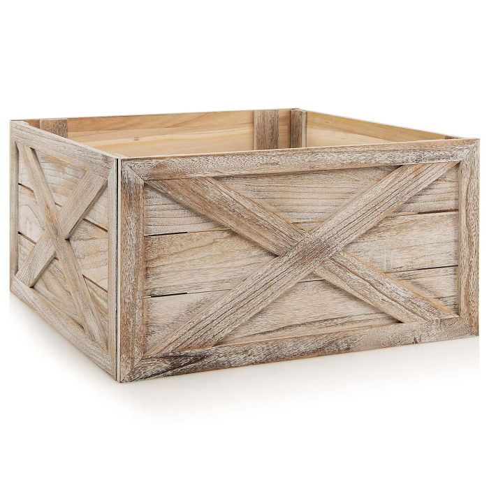 Brown Christmas Tree Box Stand - Large