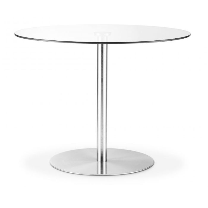 Milan Round Glass Pedestal Table