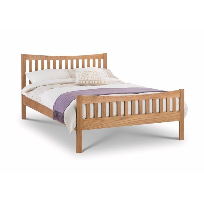 Bergamo Oak Wood Bed - Double or King - Double 4ft6