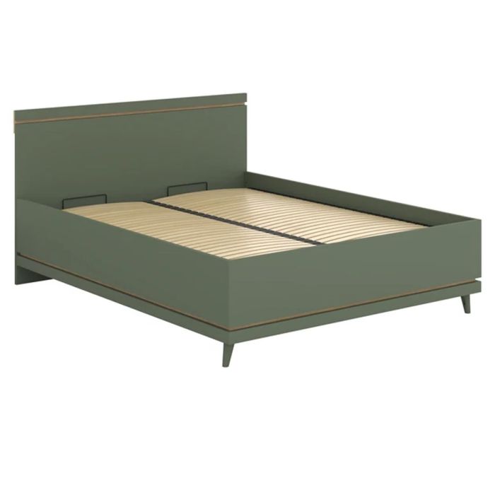 NORA EU King Size Fabric Ottoman Storage Bedframe - Green