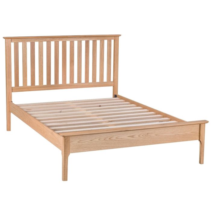 Norwich Slatted Kingsize Bed - Oak