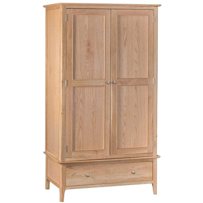 Norwich Large 2 Door Wardrobe - Oak