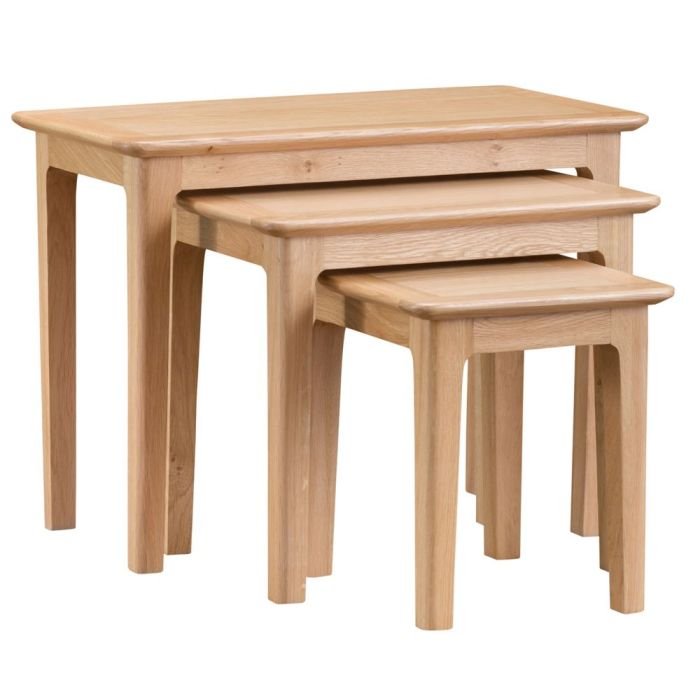Norwich Nest of 3 Tables - Oak