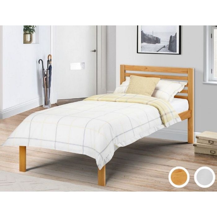 Slocum Antique Pine Single Bed Frame