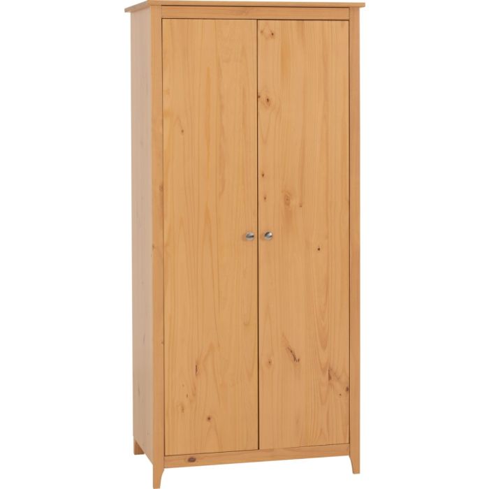 ONTARIO 2 Door Wardrobe Pine - 82cm