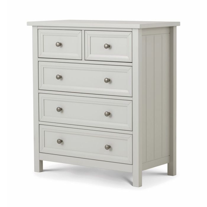 Grey Chest of Drawers - MALTON II Medium Chest 5 Drawers