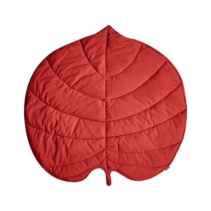 AOLIE Kids Playmat Leaf 110 x 110 cm Red