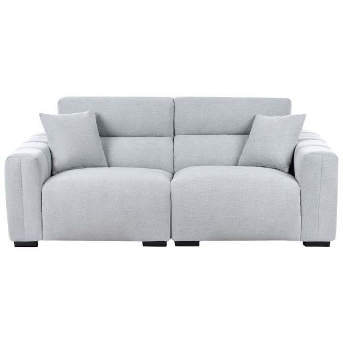 3 Seater Sofa - FAUSAKN Fabric Sofa Light Blue