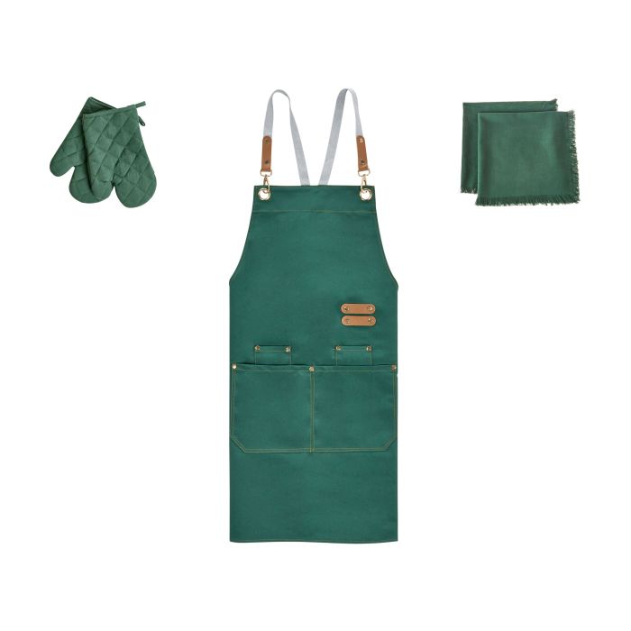 LOCKMERE Kitchen Textiles Set - Green
