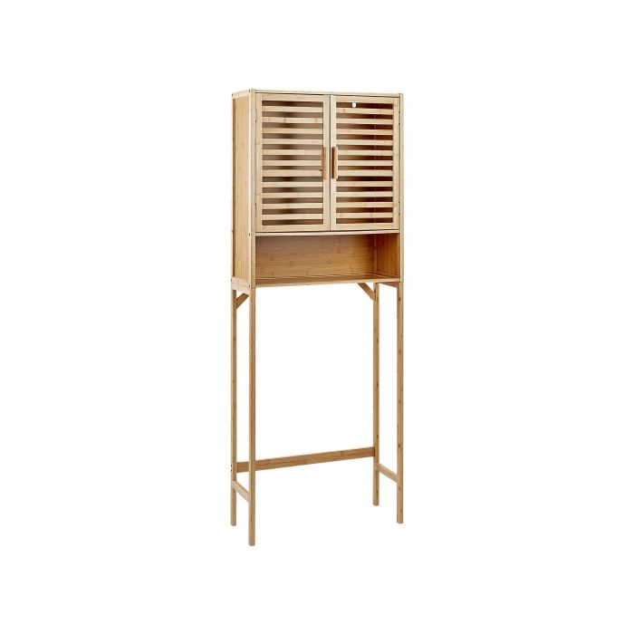 Bathroom Cabinet OKARCHE Bamboo Wood 63 cm 25 cm 167 cm Light Brown