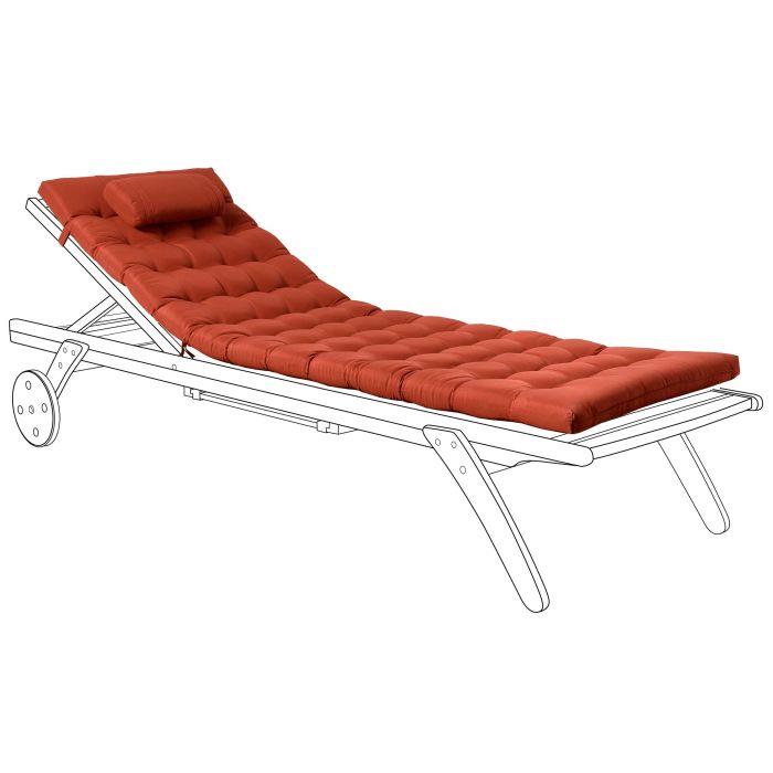 JOVYN Sun Lounger Pad Cushion - Red