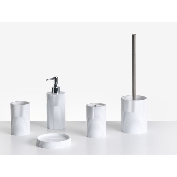 WITHLEIGH 5-Piece Bathroom Accessories Set - White