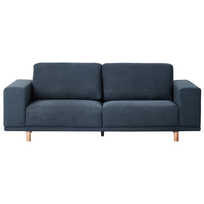 3 Seater Fabric Sofa Blue NIVALA
