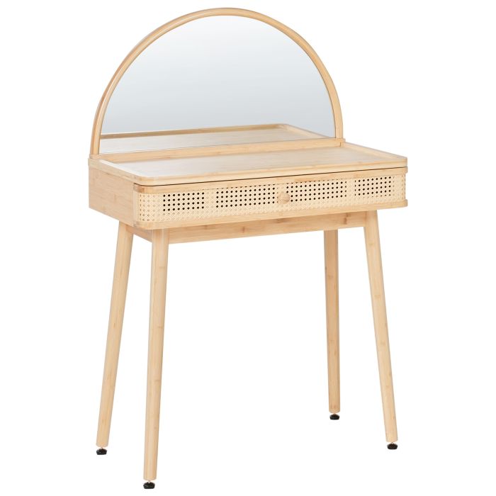 OTTERCOMBE Dressing Table with Mirror - Light Brown