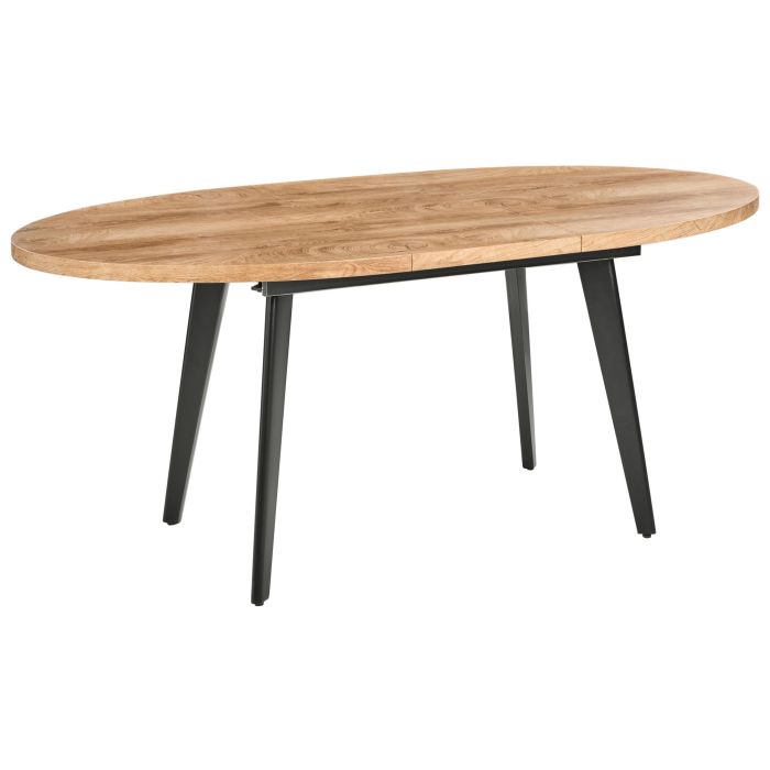 NORTHWELLON Extending Oval Dining Table - Brown