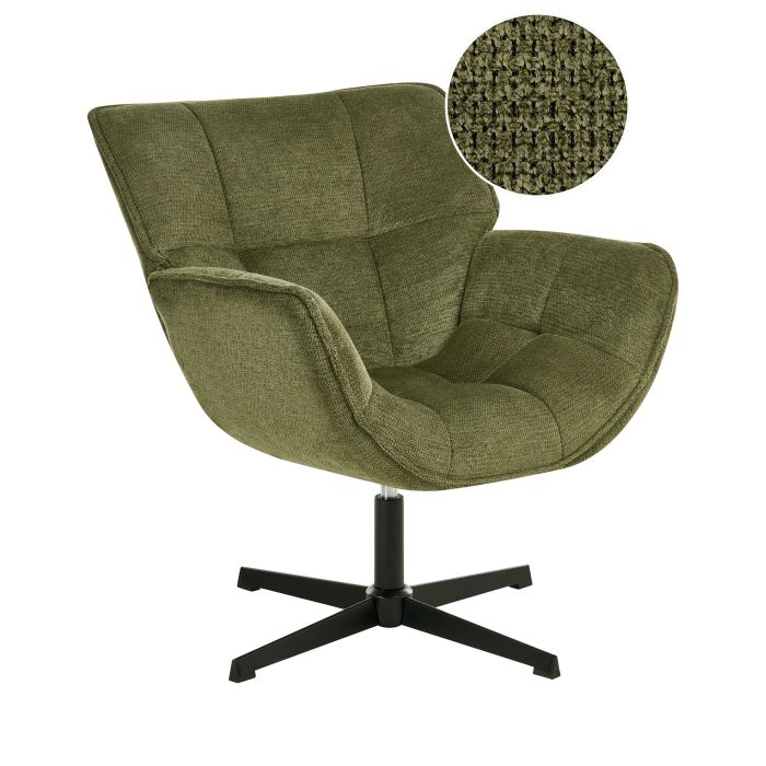 WIMBOURNELEIGH Fabric Swivel Armchair - Green