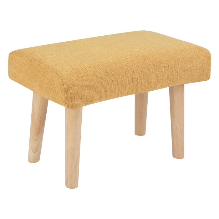 Fabric Footstool Yellow TAKOMA II