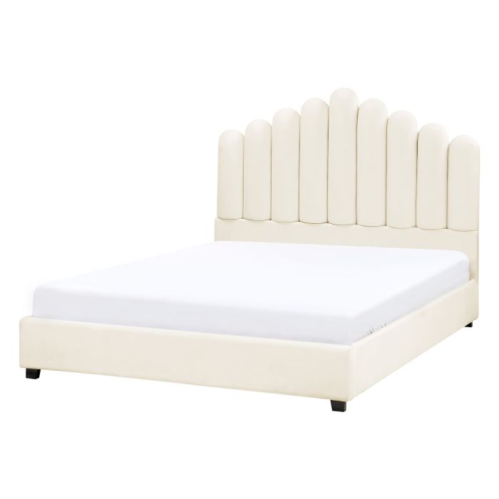 CINVENNES Waterbed Velvet 140 x 200 cm (EU Double) Off-White
