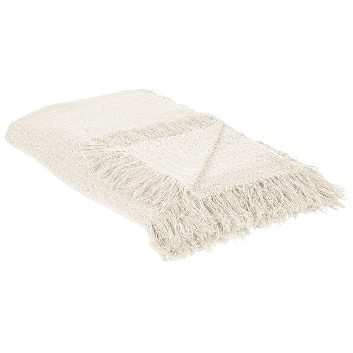 Bedspread YERBENT Cotton 220 x 240 cm Off-White