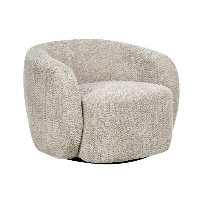 CHILWELLON Fabric Swivel Armchair - Beige
